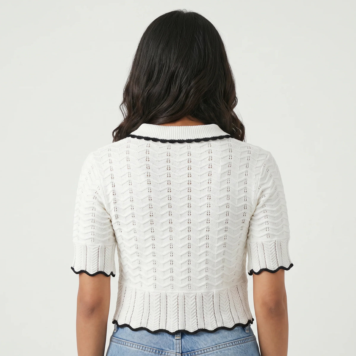 Chevron Cropped T-Shirt
