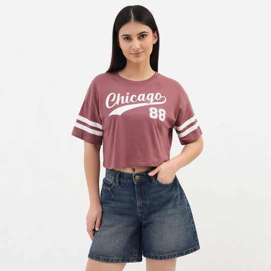 Cotton Graphic Boxy T-Shirt